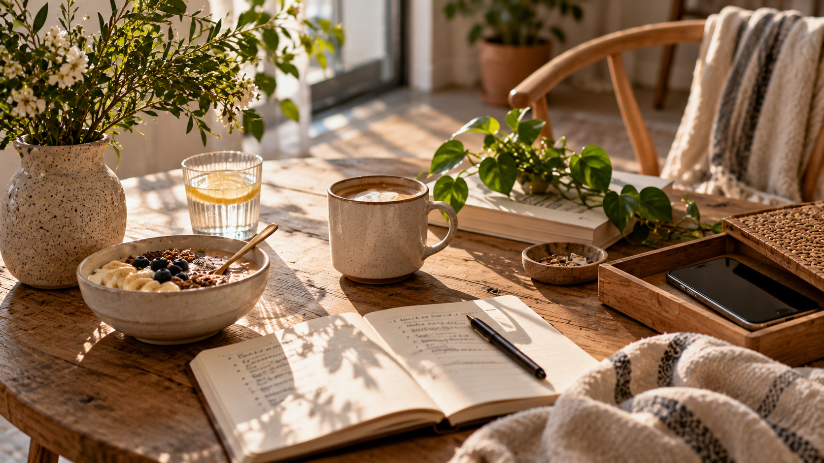 phone free morning